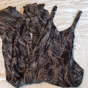 Black/white jumpsuit